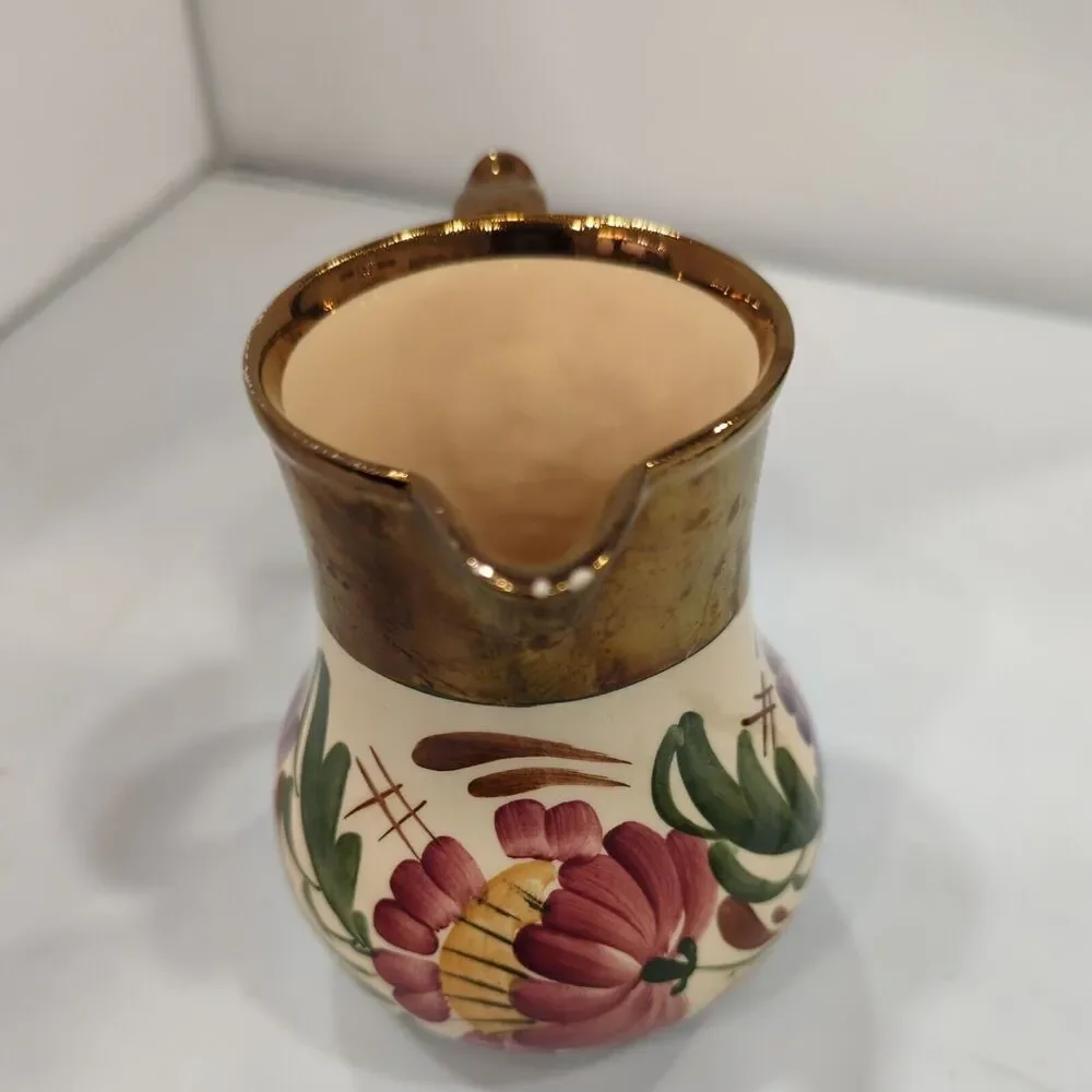 Wade Harvest Ware flower print 4‎ 1/2” Creamer Porcelain